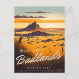 Badlands nationalpark vykort