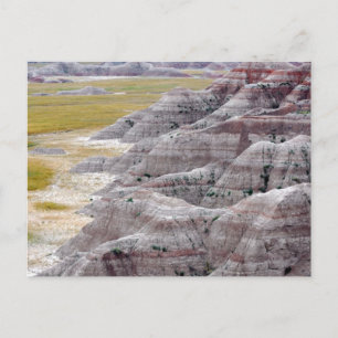 Badlands nationalparksberg från afar vykort