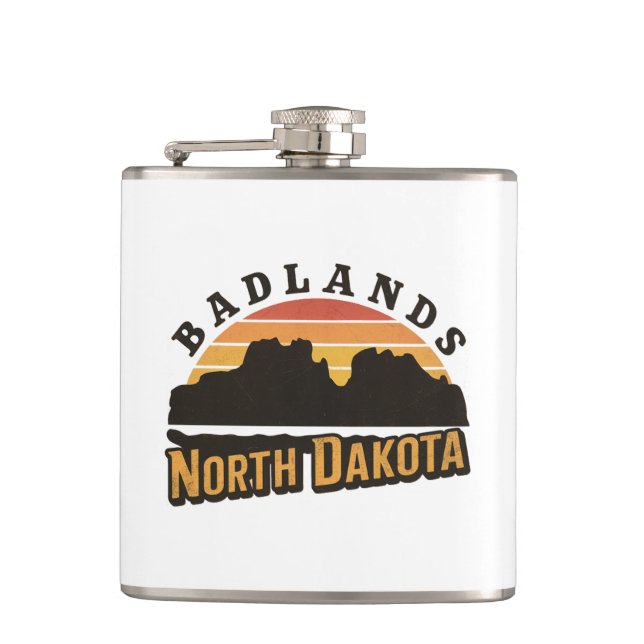 Badlands North Dakota Retro Fickplunta (Framsidan)