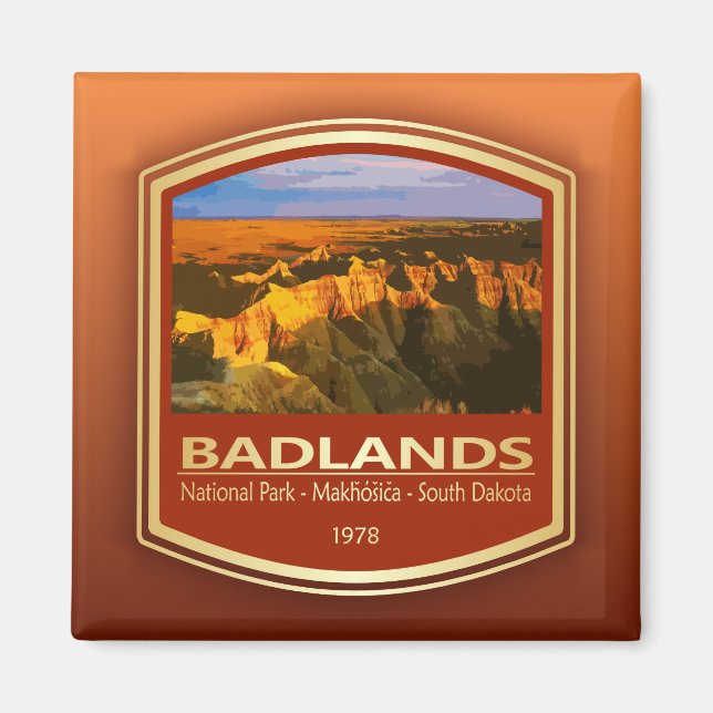 Badlands NP (PF1) Magnet (Framsidan)
