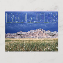 Badlands och Prairie South Dakota Postcard