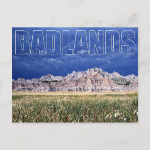 Badlands och Prairie South Dakota Postcard Vykort