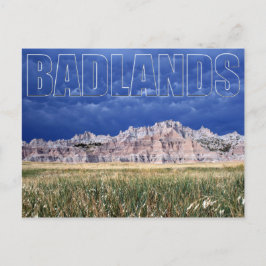 Badlands och Prairie South Dakota Postcard Vykort