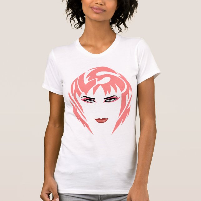 Badlands Rosa Damkvänliga T Shirt (Framsida)