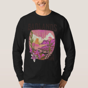 Badlands South Dakota Nationalpark Landskapsbild T Shirt