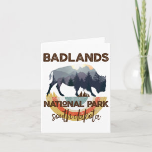 Badlands South Dakota Shirt Sd nationalpark Hikin Kort