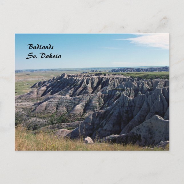 Badlands, South Dakota Vykort (Framsida)