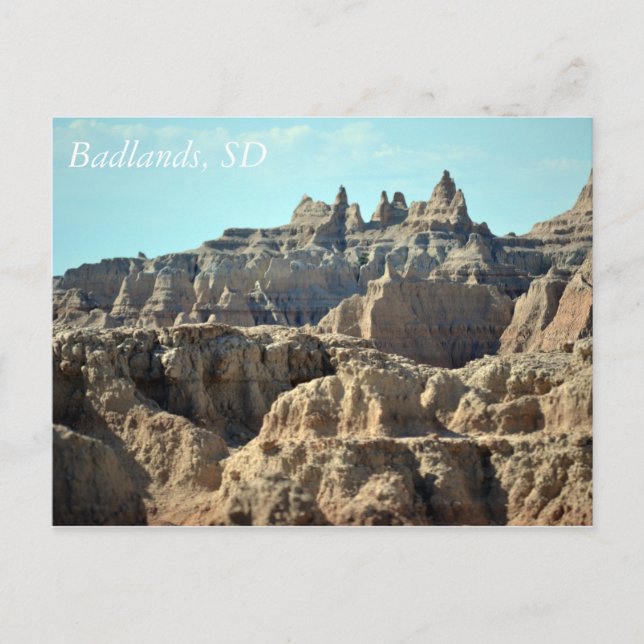 Badlands, South Dakota Vykort (Framsida)