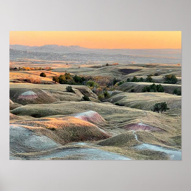 Badlands Sunset Poster (Framsidan)