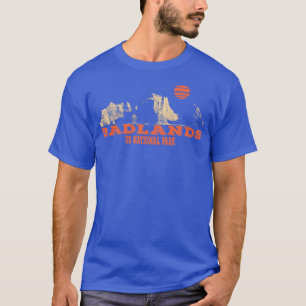 Badlands US National Parker South Dakota Distress T Shirt
