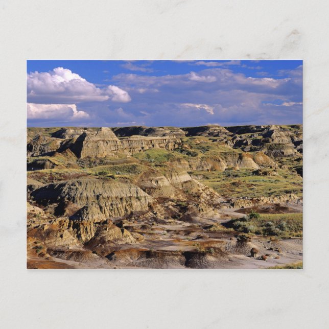 Badlands vid Dinosaur Provincial Park i Alberta, 2 Vykort (Framsida)