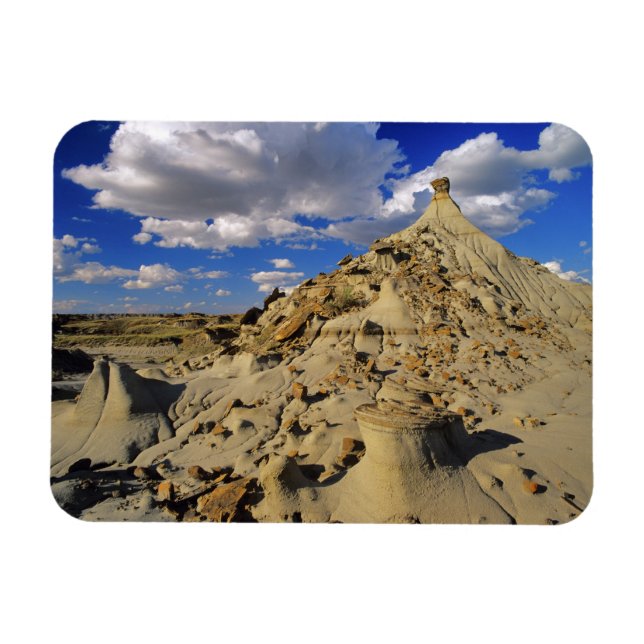 Badlands vid Dinosaur Provincial Park i Alberta, 3 Magnet (Horisontell)