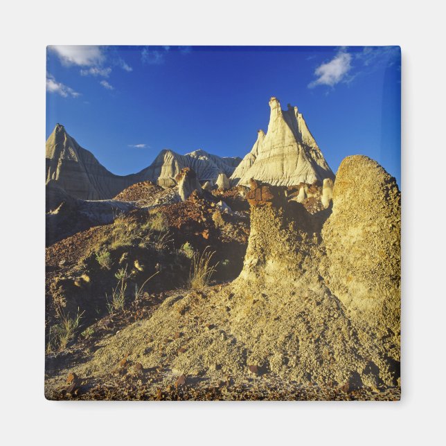 Badlandsformationer vid Dinosaur Provincial Park 2 Magnet (Framsidan)