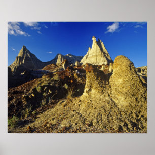 Badlandsformationer vid Dinosaur Provincial Park 2 Poster