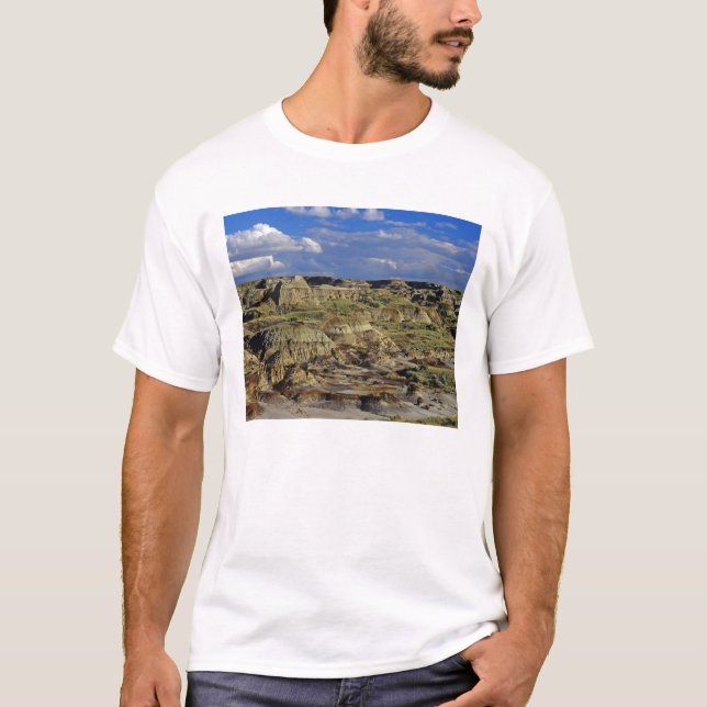 Badlandsformationer vid Dinosaur Provincial Park 4 T Shirt (Framsida)