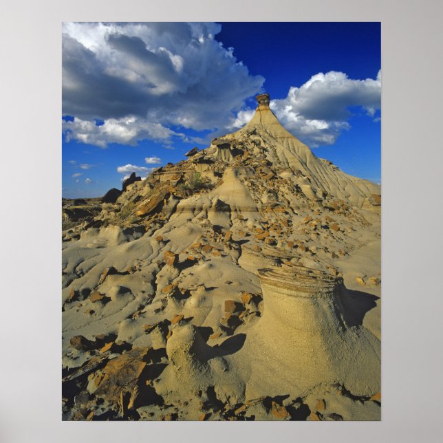 Badlandsformationer vid Dinosaur Provincial Park 5 Poster (Framsidan)