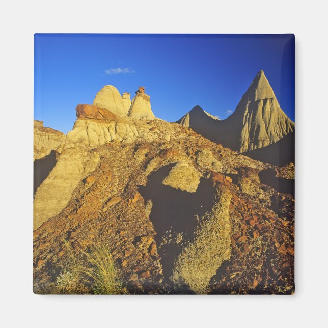 Badlandsformationer vid Dinosaur Provincial Park 6 Magnet (Framsidan)