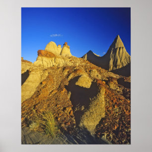Badlandsformationer vid Dinosaur Provincial Park 6 Poster
