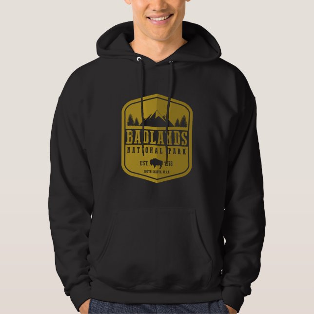 Badlandsnationalpark Hoodie (Framsida)