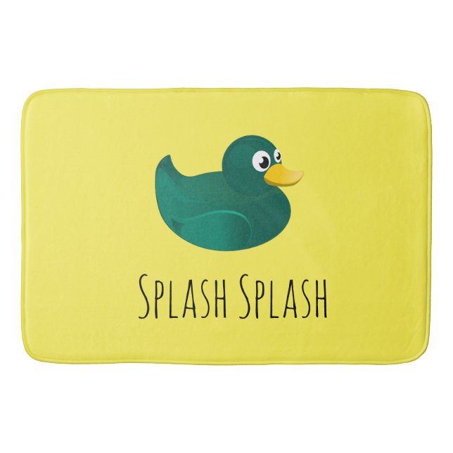 Badmatt av gummi i rök badrumsmatta (Framsidan)