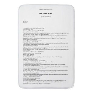 Badmatta för baby MSDS Badrumsmatta