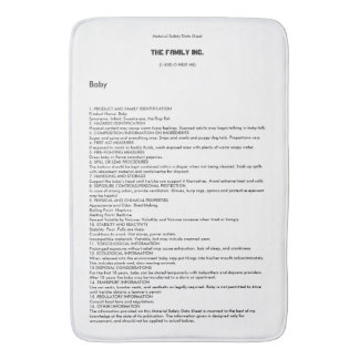 Badmatta för baby MSDS Badrumsmatta