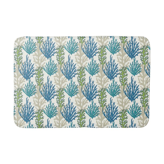 Badmattor i Coral Sjögräs Mönster Badrumsmatta (Framsidan)