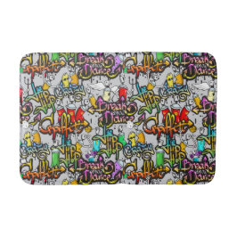 Badmattor i hip hop Mönster Badrumsmatta