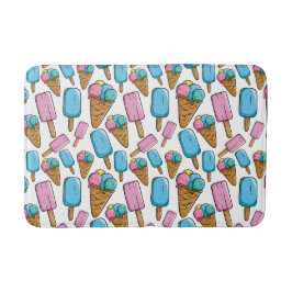 Badmattor i Mönster av iskräm Badrumsmatta