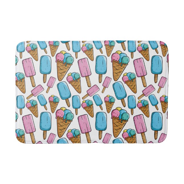 Badmattor i Mönster av iskräm Badrumsmatta (Framsidan)