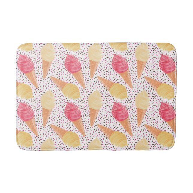Badmattor i Mönster av iskräm Badrumsmatta (Framsidan)