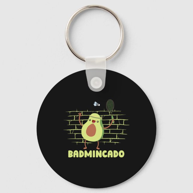 Badmincado - Racket Funny Player Game Match Badmin Nyckelring (Framsida)