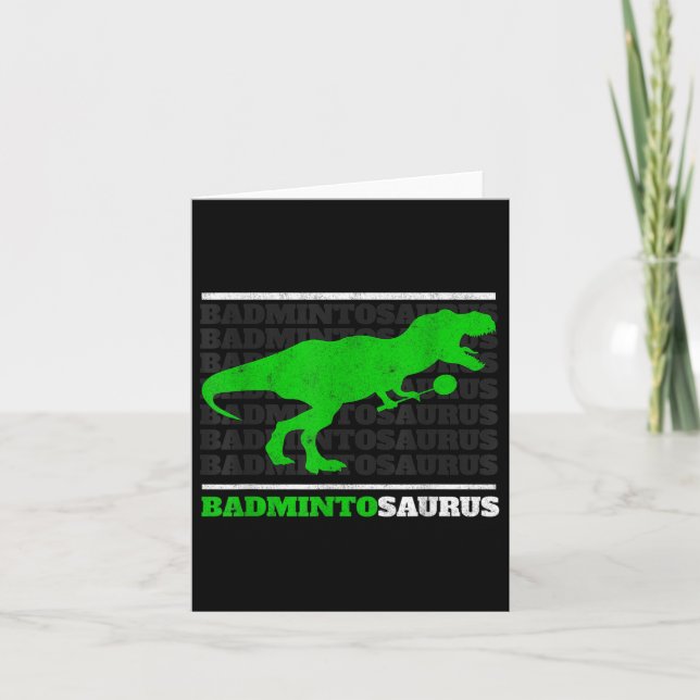 Badminto Saurus Rex Birdie Shuttle Dino Badminton Kort (Framsida)