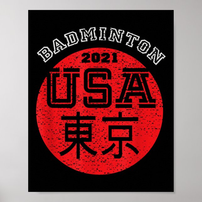 Badminton 2021 USA  Poster (Framsidan)
