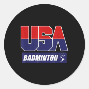 Badminton 2021 USA Runt Klistermärke