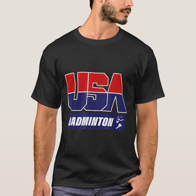 Badminton 2021 Usa  T Shirt (Framsida)
