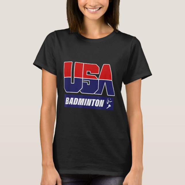 Badminton 2021 USA  T Shirt (Framsida)