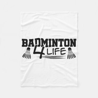 Badminton 4 Life Graphic Badminton Player Shuttle  Fleecefilt
