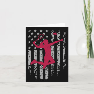 Badminton American Flagga Patriotic High School Sp Kort