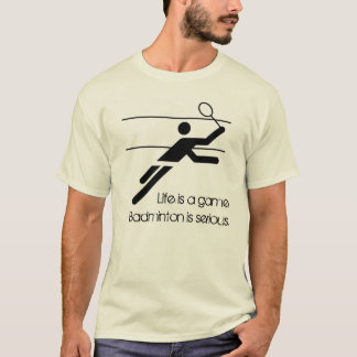Badminton är allvarlig tee