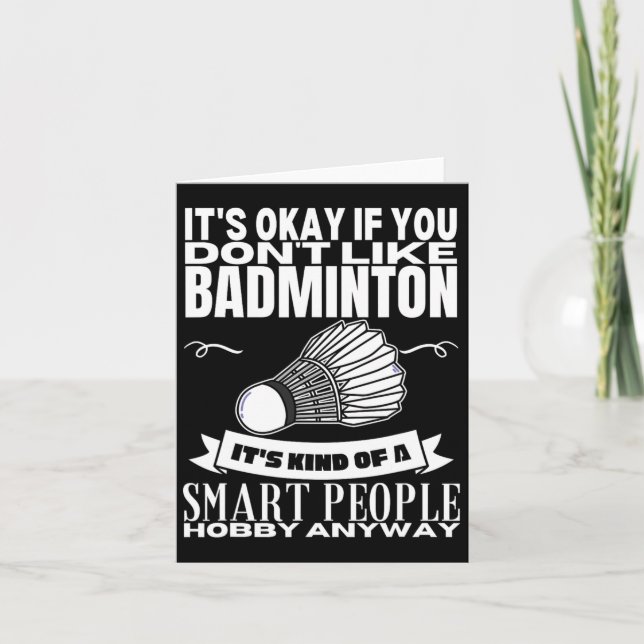 Badminton är livet allt annat är bara detaljer kort (Framsida)