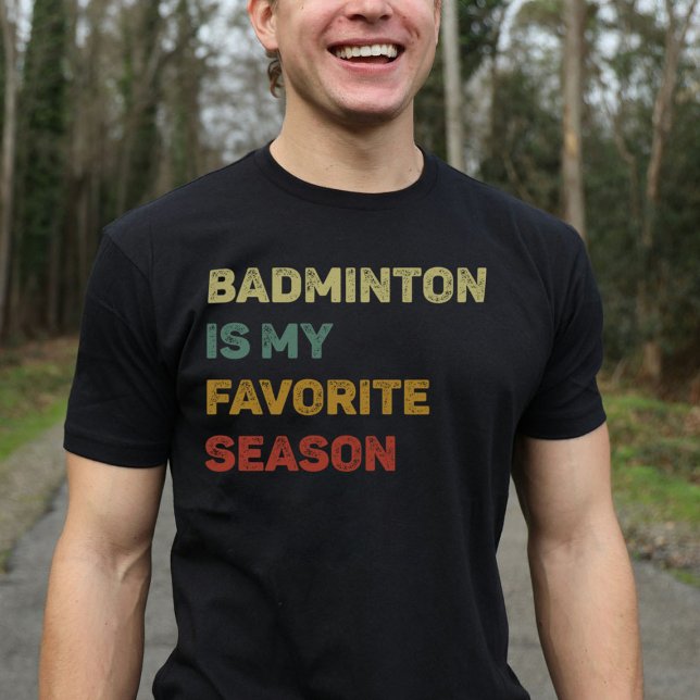 Badminton är min favoritsäsong Retro T Shirt (Skapare uppladdad)