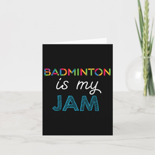 Badminton är min grej Badminton-design  Kort (Framsida)