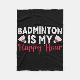 Badminton är min Lycklig-timmes underbara Badminto Fleecefilt