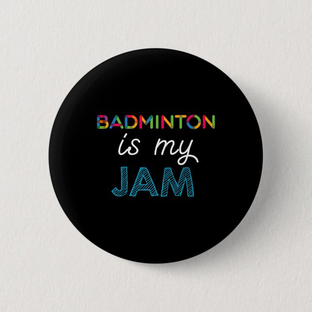 Badminton är min Sylt-badmintondesign Knapp (Framsida)
