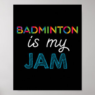 Badminton är min Sylt-badmintondesign Poster