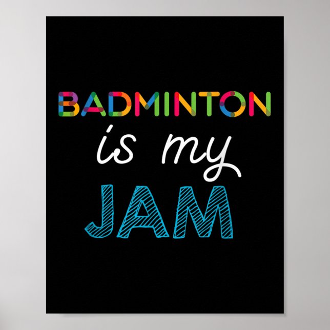 Badminton är min Sylt-badmintondesign Poster (Framsidan)