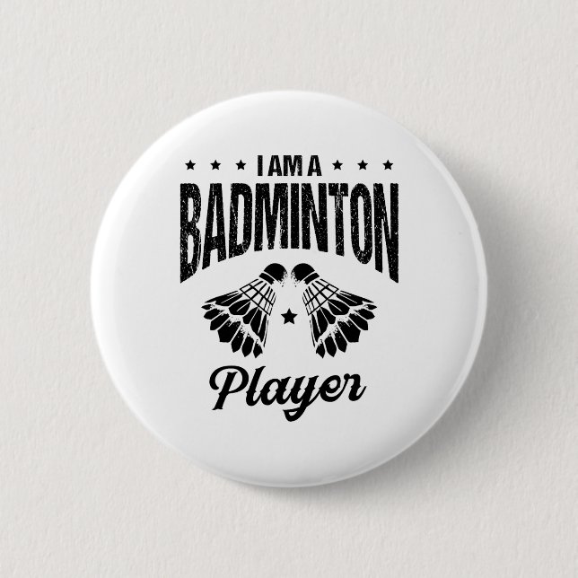 Badminton är mitt livstidsbadminton-spelarskyttel knapp (Framsida)