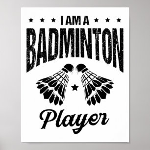 Badminton är mitt livstidsbadminton-spelarskyttel poster