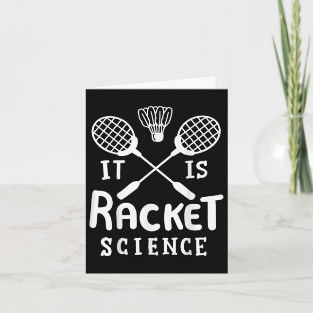 Badminton är racketsport kort (Framsida)